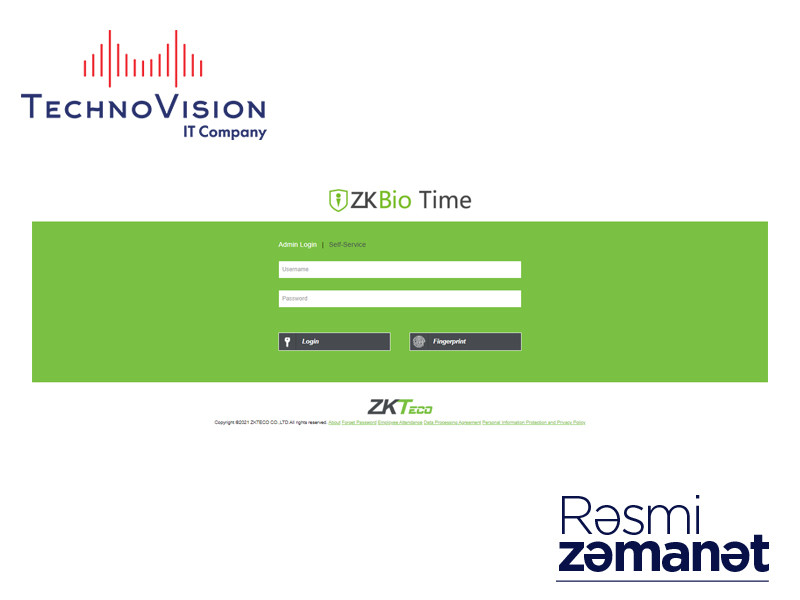 ZKTeco ZKBio Time (attendance)